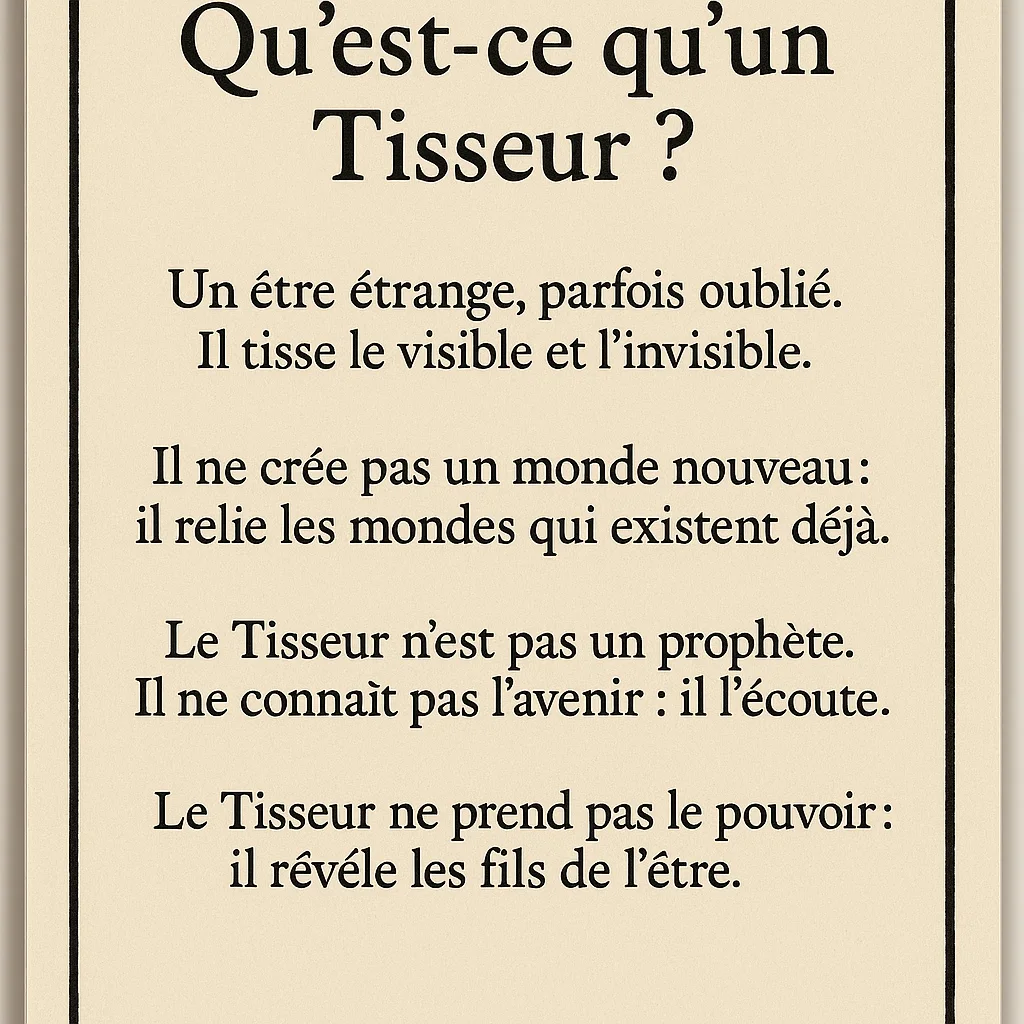 Le Tisseur — manifestation